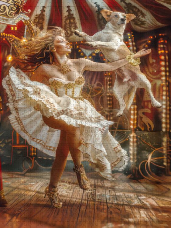 Produktbild: CALVENDO Puzzle Zirkusfantasien | 1000 Teile Lege-Gr&ouml;&szlig;e 64x48cm Foto-Puzzle f&uuml;r gl&uuml;ckliche Stunden