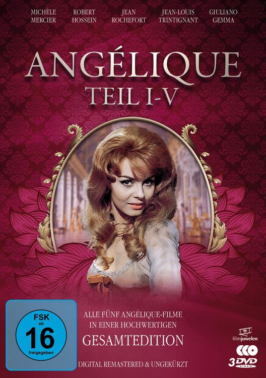 Produktbild: Ang&eacute;lique I-V - Gesamtedition (Alle 5 Filme - Digital remastered) (Filmjuwelen) [3 DVDs]