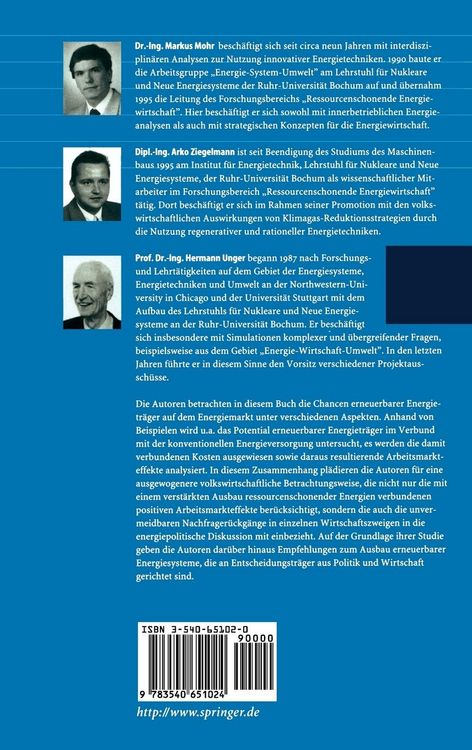 Produktbild: Chancen erneuerbarer Energietr&auml;ger