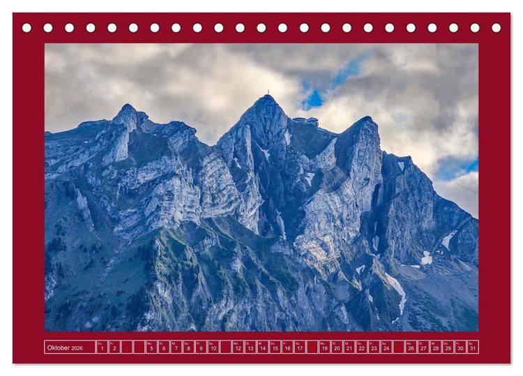 Produktbild: Gr&uuml;ezi in den Schweizer Bergen (Tischkalender 2026 DIN A5 quer), CALVENDO Monatskalender