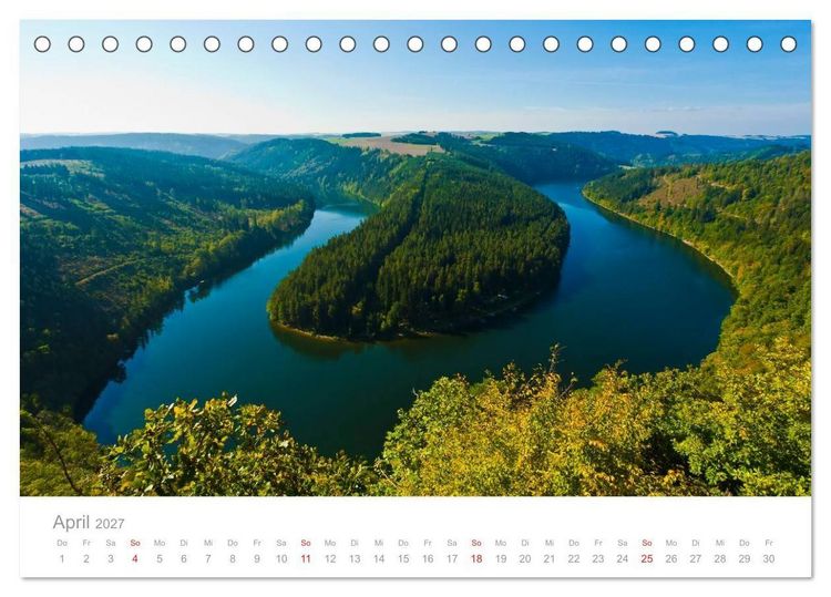 Produktbild: TH&Uuml;RINGEN 2027 (Tischkalender 2027 DIN A5 quer), CALVENDO Monatskalender