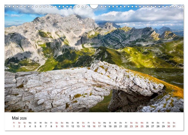 Produktbild: Montenegro - Land der schwarzen Berge (Wandkalender 2026 DIN A3 quer), CALVENDO Monatskalender