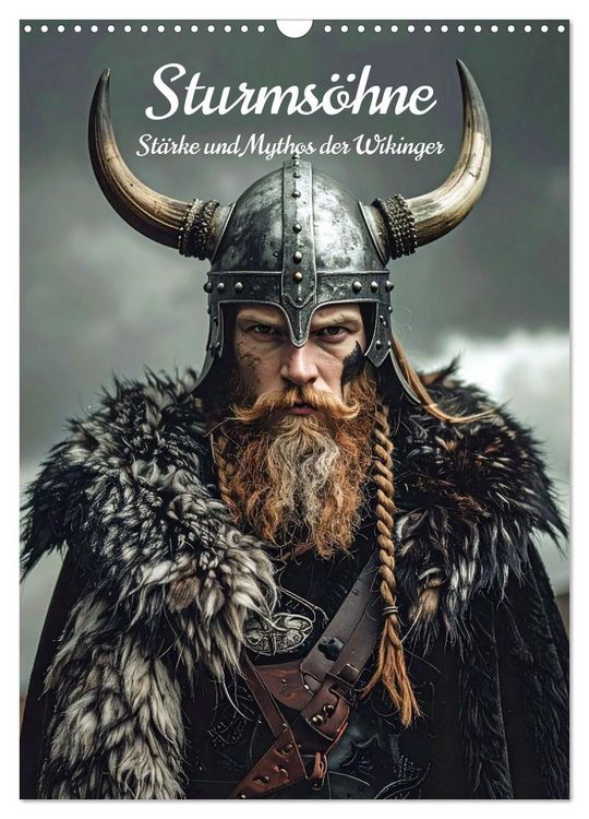 Produktbild: Sturms&ouml;hne St&auml;rke und Mythos der Wikinger (Wandkalender 2026 DIN A3 hoch), CALVENDO Monatskalender