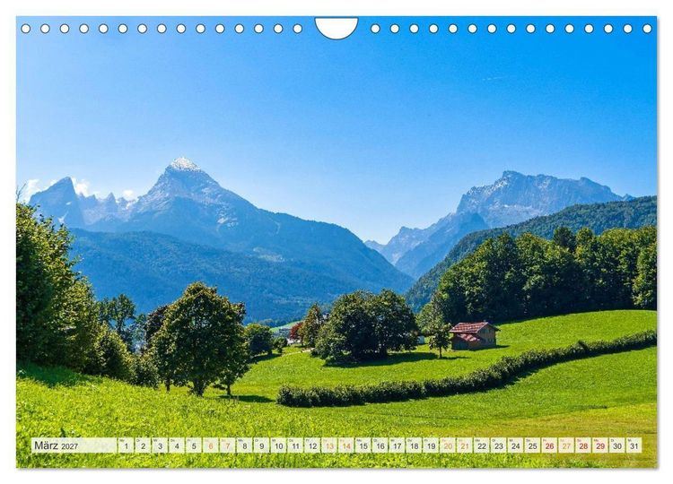 Produktbild: Berchtesgadener Land - Welt der Berge und Seen (Wandkalender 2027 DIN A4 quer), CALVENDO Monatskalender