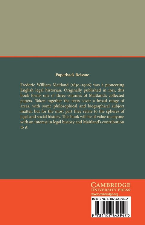 Produktbild: The Collected Papers of Frederic William Maitland