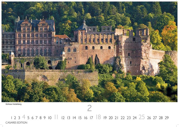 Produktbild: Schl&ouml;sser und G&auml;rten in Baden W&uuml;rttemberg 2024 L 35x50cm