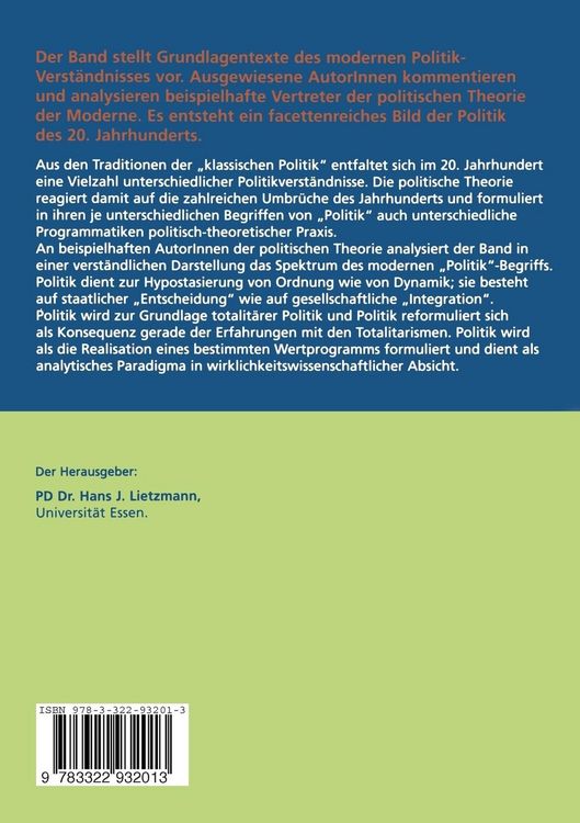Produktbild: Moderne Politik