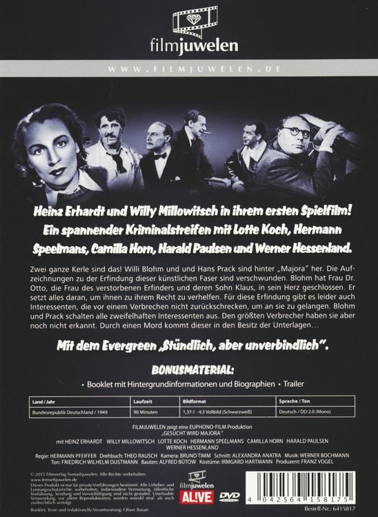 Produktbild: Heinz Erhardt - Gesucht wird Majora - filmjuwelen