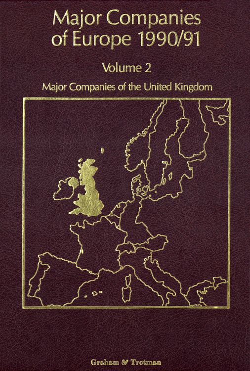 Produktbild: Major Companies of Europe 1990/91