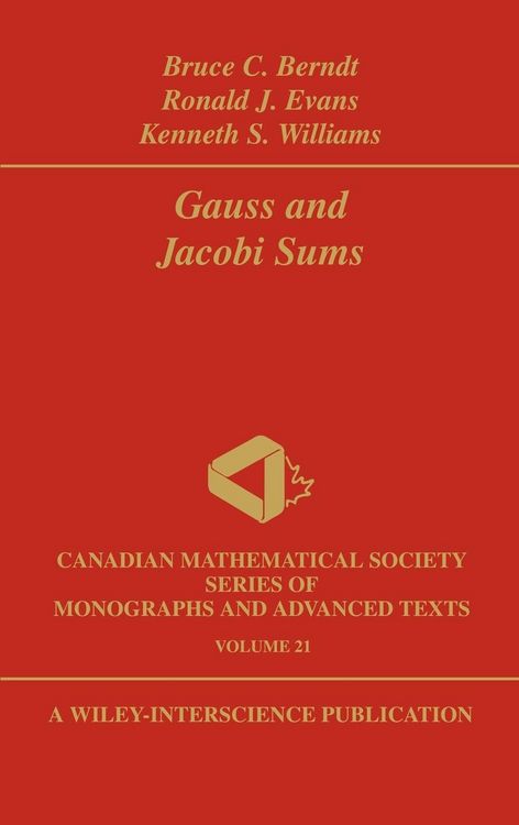 Produktbild: Gauss and Jacobi Sums, vol 21
