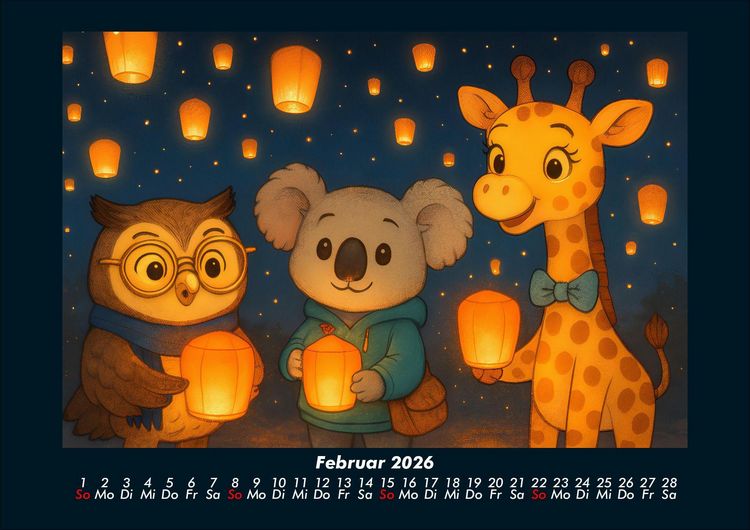 Produktbild: Ollie, Kiki & Nala - Fest der Freundschaft 2026 Fotokalender DIN A4
