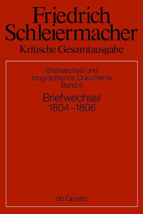 Produktbild: Briefwechsel 1804-1806