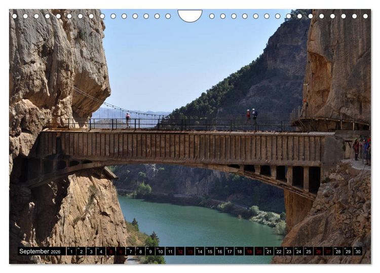 Produktbild: El Caminito del Rey (Wandkalender 2026 DIN A4 quer), CALVENDO Monatskalender