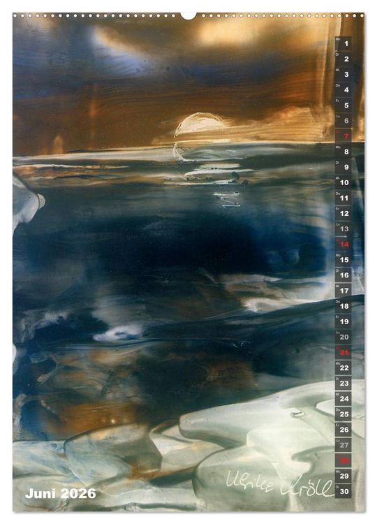 Produktbild: Encaustic-Malerei Kunstkalender 2026 (hochwertiger Premium Wandkalender 2026 DIN A2 hoch), Kunstdruck in Hochglanz