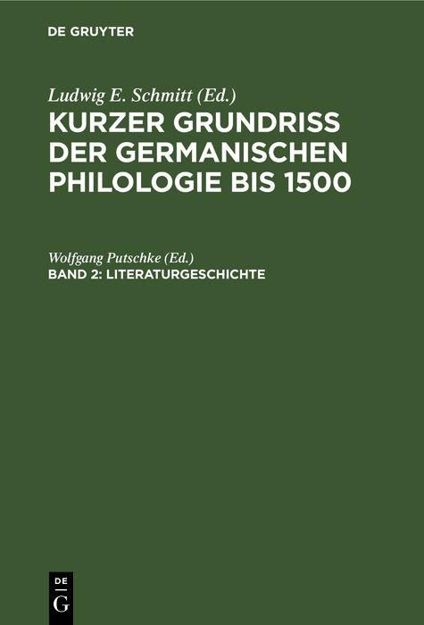 Produktbild: Literaturgeschichte