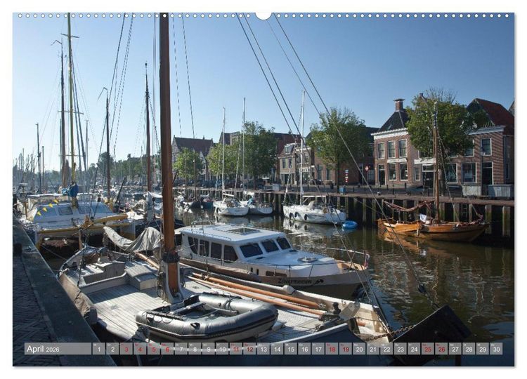 Produktbild: Hausbooturlaub Niederlande - Friesland und Groningen (Wandkalender 2026 DIN A2 quer), CALVENDO Monatskalender