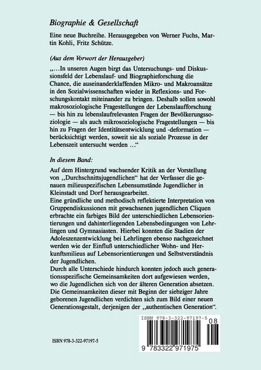 Produktbild: Generation, Milieu und Geschlecht