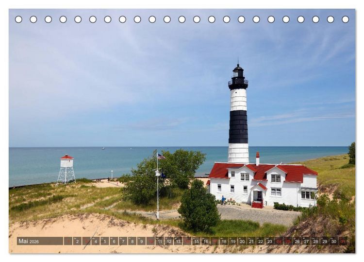 Produktbild: Great Lakes - Die gro&szlig;en Seen (Tischkalender 2026 DIN A5 quer), CALVENDO Monatskalender