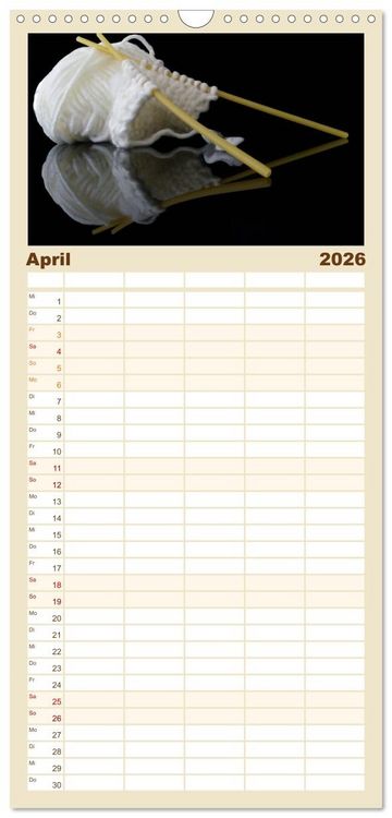 Produktbild: Familienplaner 2026 - Der K&uuml;chenkalender mit 5 Spalten (Wandkalender, 21 x 45 cm) CALVENDO