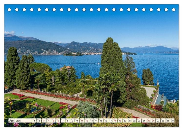 Produktbild: Lago Maggiore - Traumorte am See (Tischkalender 2026 DIN A5 quer), CALVENDO Monatskalender