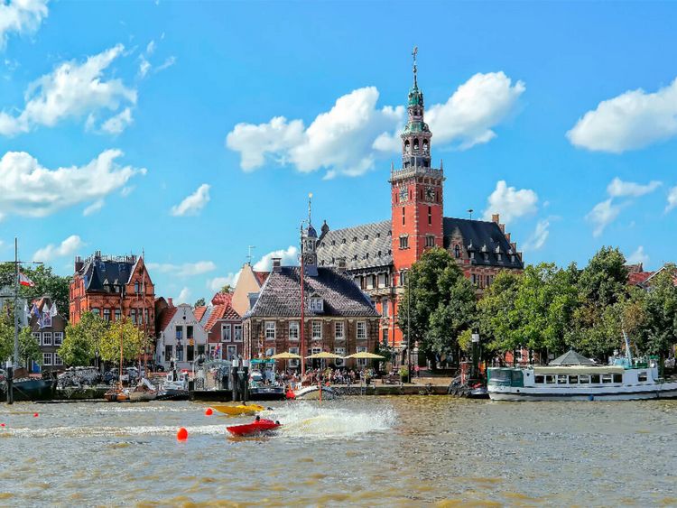 Produktbild: CALVENDO Puzzle Ostfriesland Leer | 1000 Teile Lege-Gr&ouml;&szlig;e 64x48cm Foto-Puzzle f&uuml;r gl&uuml;ckliche Stunden