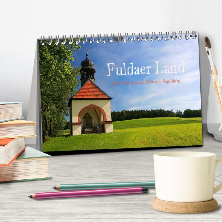 Produktbild: Fuldaer Land - Heile Welt zwischen Rh&ouml;n und Vogelsberg (Tischkalender 2026 DIN A5 quer), CALVENDO Monatskalender