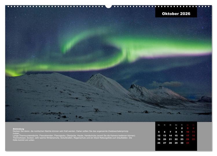 Produktbild: Wenn der Himmel gr&uuml;n wird (hochwertiger Premium Wandkalender 2026 DIN A2 quer), Kunstdruck in Hochglanz
