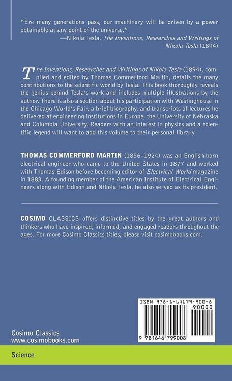 Produktbild: The Inventions, Researches, and Writings of Nikola Tesla