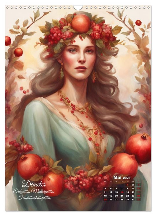 Produktbild: Zw&ouml;lf G&ouml;tter der griechischen Mythologie (Wandkalender 2026 DIN A3 hoch), CALVENDO Monatskalender