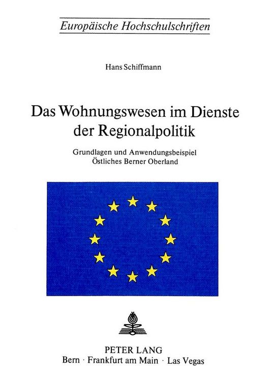 Produktbild: Das Wohnungswesen im Dienste der Regionalpolitik