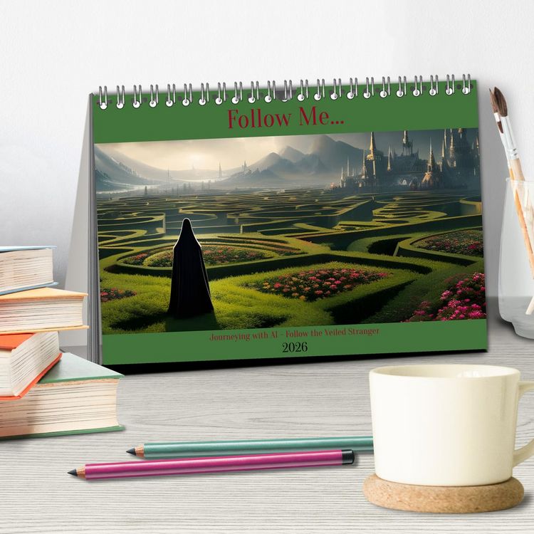 Produktbild: Follow Me... (Desk Calendar 2026 DIN A5 landscape), CALVENDO 12 Month DeskCalendar