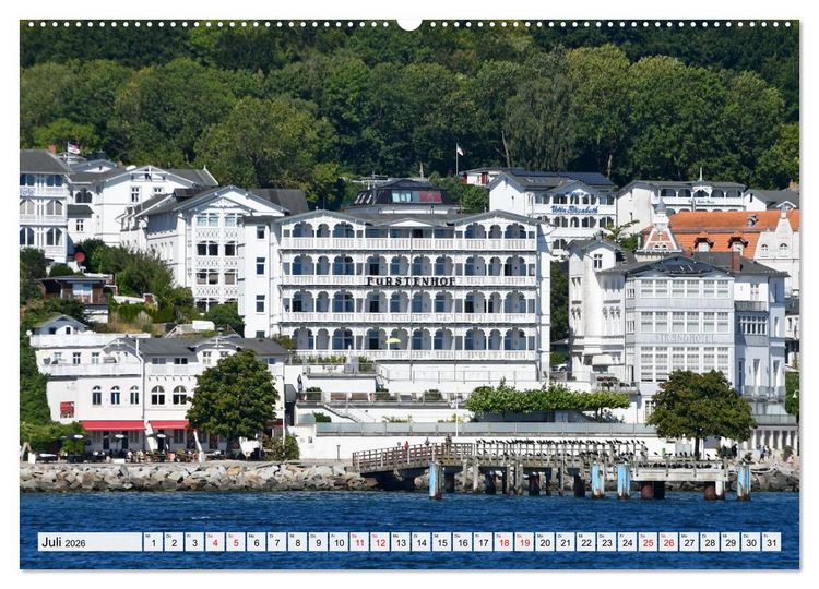 Produktbild: Sassnitz mit der Kreidek&uuml;ste (Wandkalender 2026 DIN A2 quer), CALVENDO Monatskalender