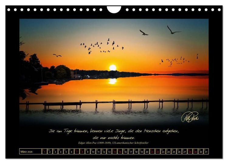 Produktbild: Sonnenmomente und Lebensweisheiten (Wandkalender 2026 DIN A4 quer), CALVENDO Monatskalender