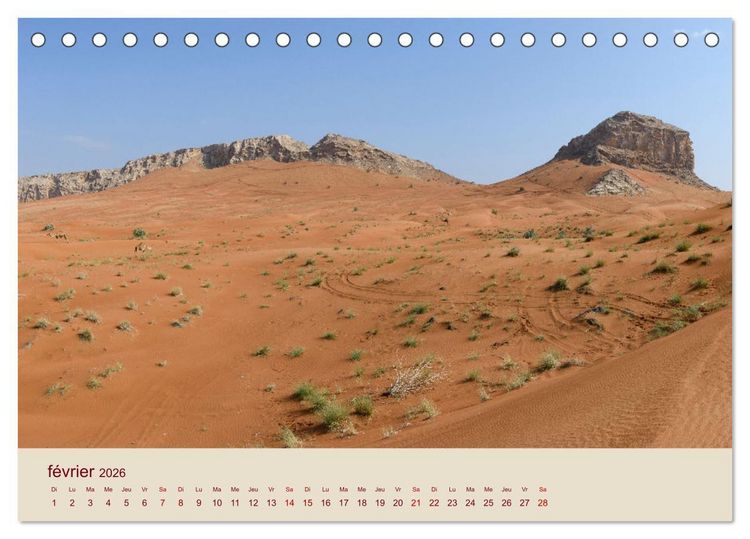 Produktbild: Entre pierres et sable (Calendrier de bureau 2026 DIN A5 vertical), CALVENDO calendrier mensuel