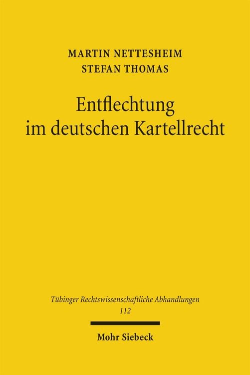 Produktbild: Entflechtung im deutschen Kartellrecht