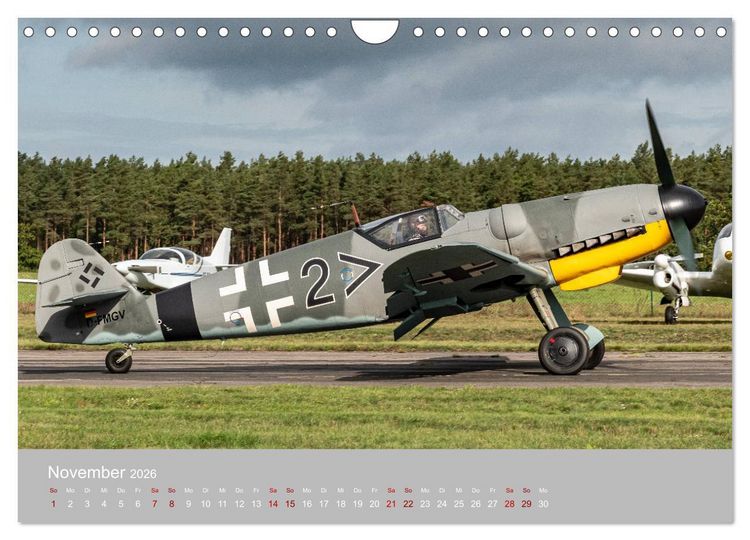 Produktbild: Fliegende Legenden - Warbirds (Wandkalender 2026 DIN A4 quer), CALVENDO Monatskalender