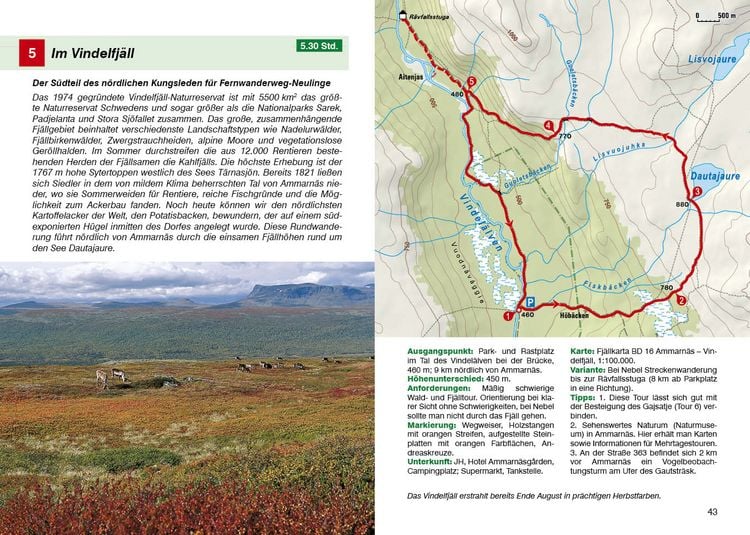 Produktbild: ROTHER Wanderf&uuml;hrer Lappland. 60 Tages- und Mehrtagestouren in Schwedisch-, Norwegisch- und Finnisch-Lappland