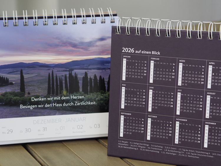Produktbild: Wochenkalender 2026: Mit dem Herzen denken