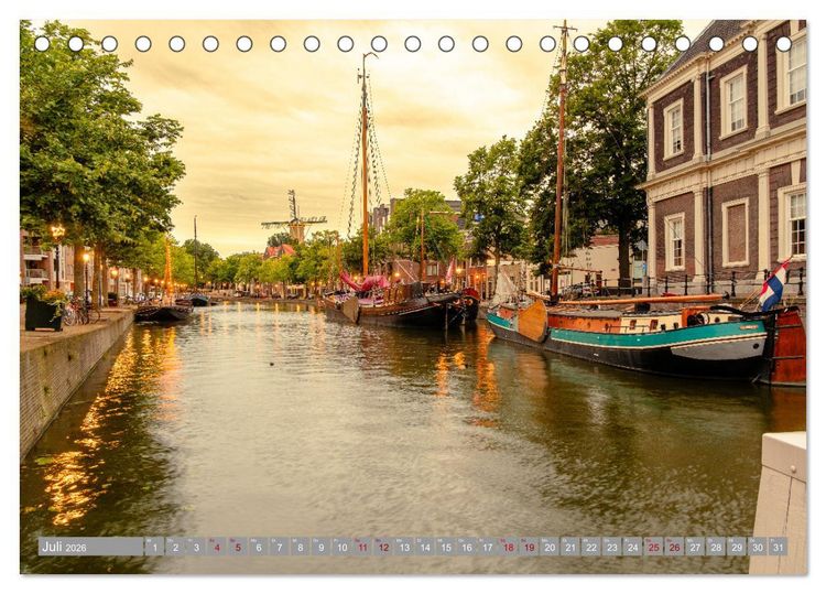 Produktbild: Ein Blick auf Schiedam (Tischkalender 2026 DIN A5 quer), CALVENDO Monatskalender