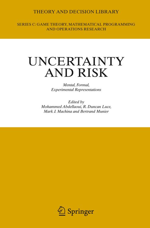 Produktbild: Uncertainty and Risk