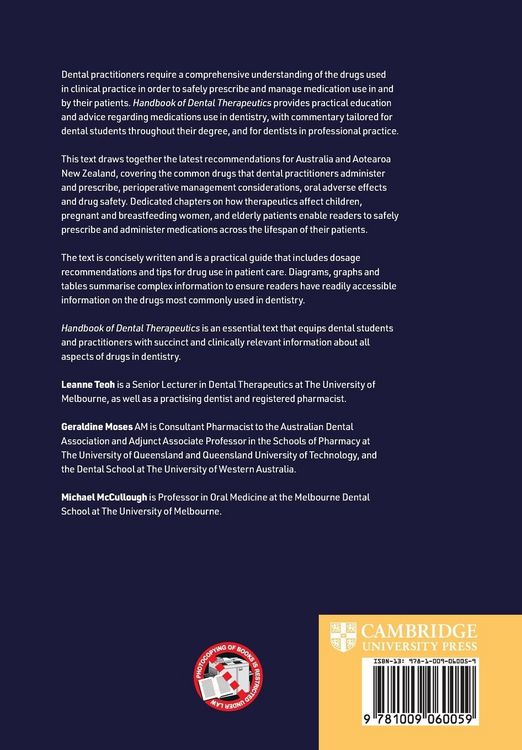 Produktbild: Handbook of Dental Therapeutics