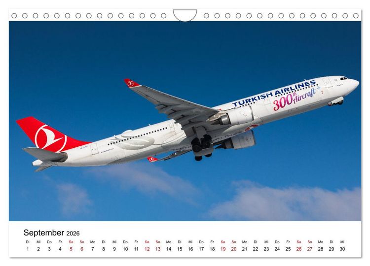 Produktbild: Fliegertr&auml;ume: 12 Monate, 12 Flugzeuge (Wandkalender 2026 DIN A4 quer), CALVENDO Monatskalender