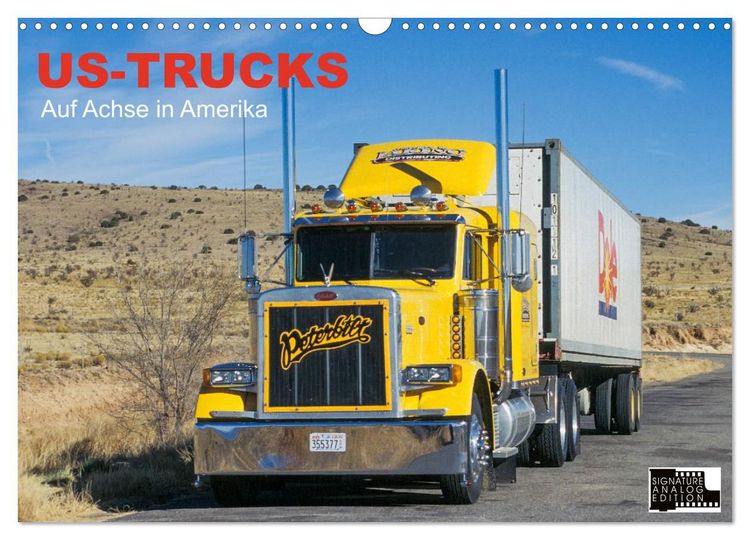 Produktbild: US-Trucks - Auf Achse in Amerika (Wandkalender 2027 DIN A3 quer), CALVENDO Monatskalender