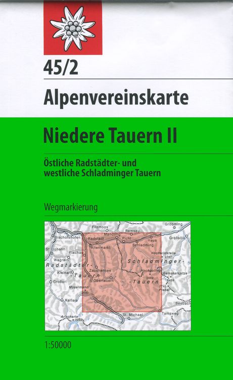 Produktbild: DAV Alpenvereinskarte 45/2 Niedere Tauern 2. 1 : 50 000 Wegmarkierung