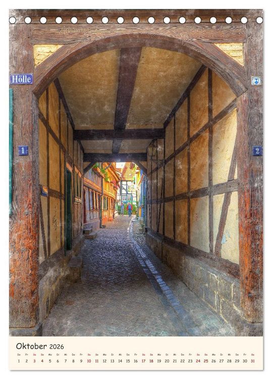 Produktbild: Quedlinburg - unsere Stadt (Tischkalender 2026 DIN A5 hoch), CALVENDO Monatskalender