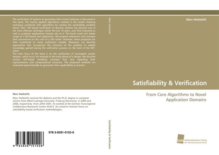 Produktbild: Satisfiability & Verification