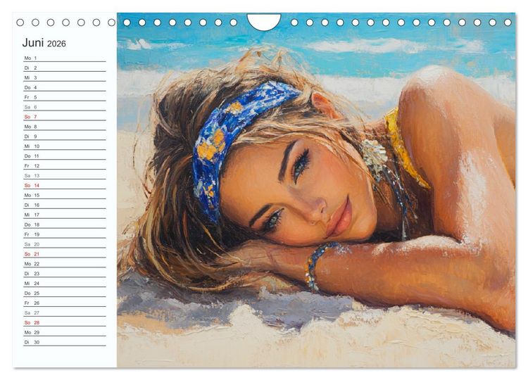 Produktbild: Frauen im Sommer. Lebensfreude, Sonne und Strand (Wandkalender 2026 DIN A4 quer), CALVENDO Monatskalender