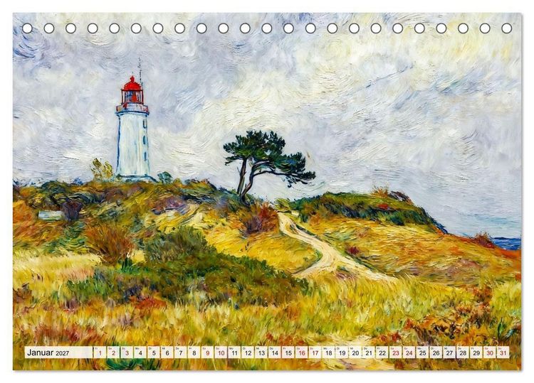 Produktbild: Nordische Impressionen - K&uuml;sten, St&auml;dte und Wasserwege (Tischkalender 2027 DIN A5 quer), CALVENDO Monatskalender