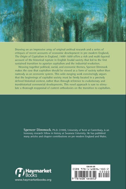 Produktbild: The Origin of Capitalism in England 1400-1600