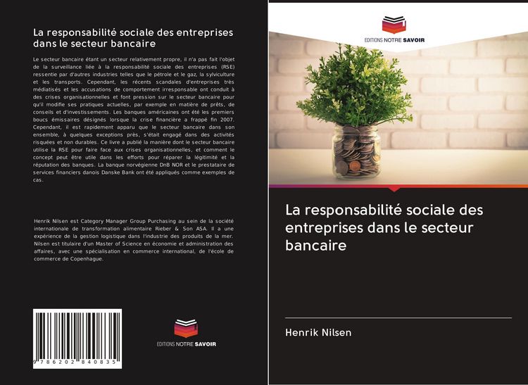 Produktbild: La responsabilit&eacute; sociale des entreprises dans le secteur bancaire